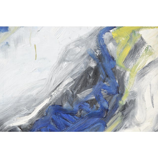 1980s Dieter Nuhr, Thunderstorm at Sea, 1985, Large Acrylic Painting For Sale - Image 5 of 9