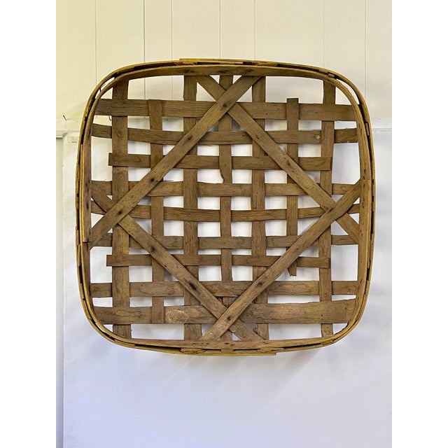 Large Authentic Antique Tobacco Basket Chairish