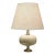 French Art Deco Travertine Table Lamp For Sale