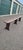 Brown 1940s Long Refractory Trestle Bench For Sale - Image 8 of 10