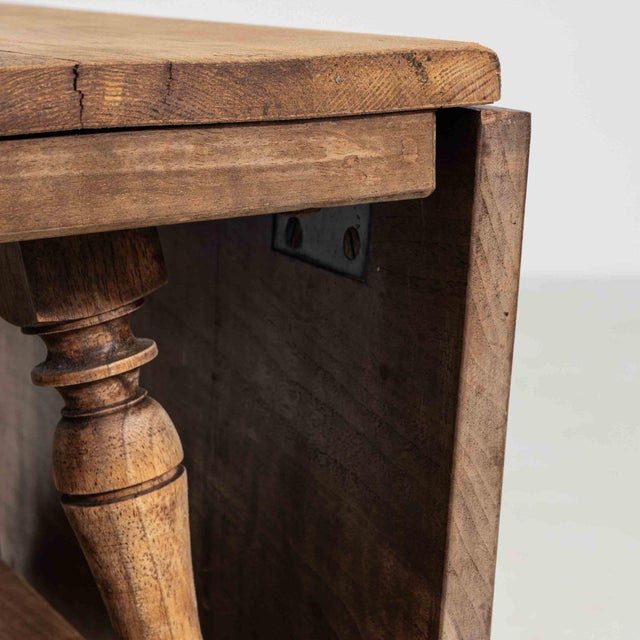 19th Century France Tan Wood Console Table For Sale - Image 10 of 10