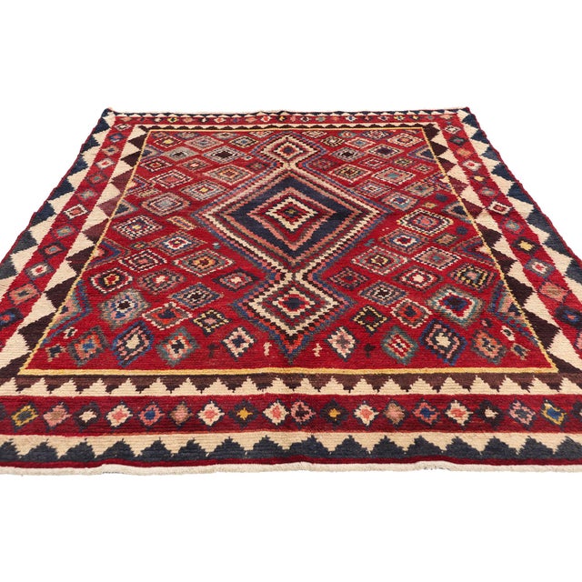 Mid-Century Modern Vintage Persian Lori Rug - 05'00 X 07'10 For Sale - Image 3 of 9