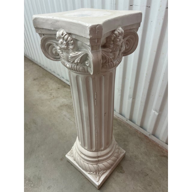 1990s Plaster Column Pedestal For Sale - Image 5 of 10