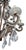 Brown 20th Century French Wrought Iron Rock Crystal Chandelier For Sale - Image 8 of 8