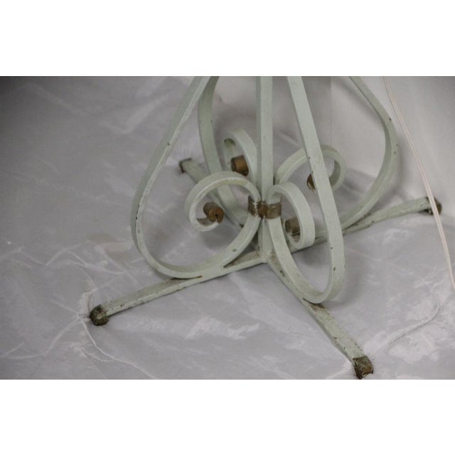1950s Wrought Iron Floor Lamp attributed to Gilbert Poillerat, France, 1950s For Sale - Image 5 of 18