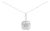 Sterling Silver 1/2 Cttw Diamond Sunburst Medallion Pendant Necklace 18 Inch Cable Chain For Sale