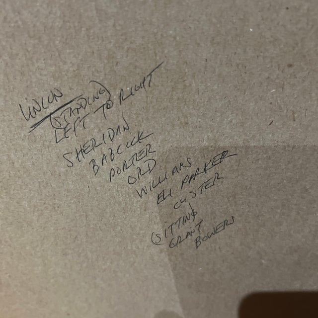 1986 Offset Print of Tom Lovell Titled Surrender at Appomattox Framed For Sale - Image 10 of 11