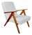 Vintage B-310 Var Lounge Chair in White Structural Bouclé, 1970s For Sale