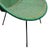 Green 1950s Sam Avedon Styled Iron Outdoor/Patio Saucer Chair W/ Nylon Weaved Seat For Sale - Image 8 of 8