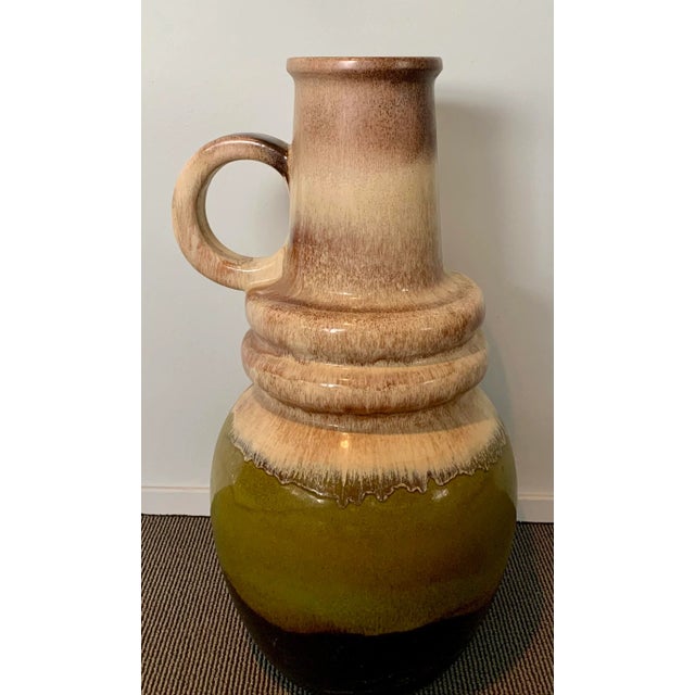 Ceramic Large West-German Jug Vase, 1960s For Sale - Image 7 of 8