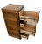 Brown Vintage Tiger Oak File Cabinet Four Drawers One Locks Paneled Sides Legal SIze For Sale - Image 8 of 12