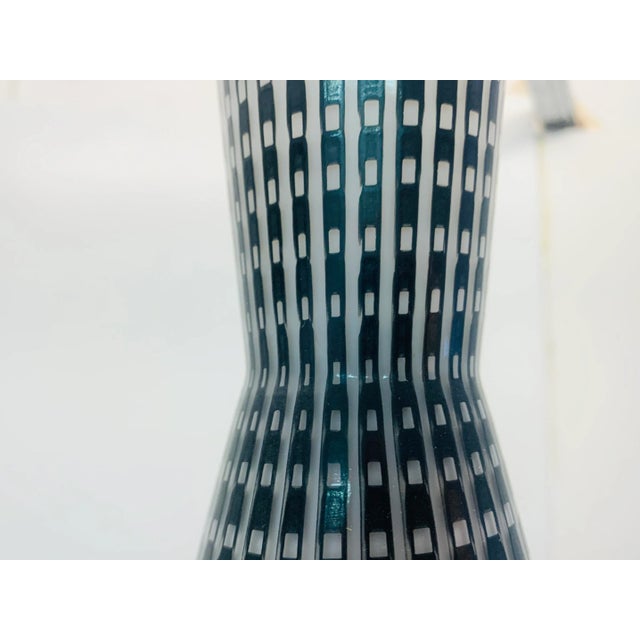 Mid-Century Modern Diabolo Black Glass Pendant Lamp by Aloys Gangkofner for Peill & Putzler, 1950s For Sale - Image 6 of 10