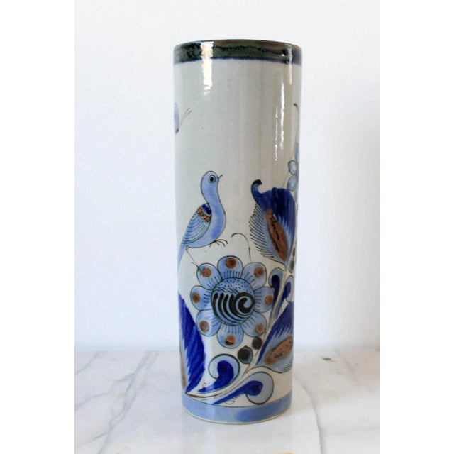 Mid-Century Modern Vintage Mexican Pottery Vase For Sale - Image 3 of 8