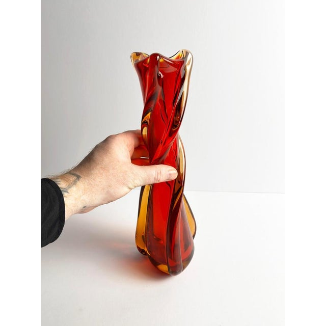 1960s Mid-Century Modern Murano Vase by Galliano Ferro, 1960s For Sale - Image 5 of 10