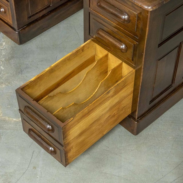 Edwardian Walnut Desk, 1890s For Sale - Image 6 of 14