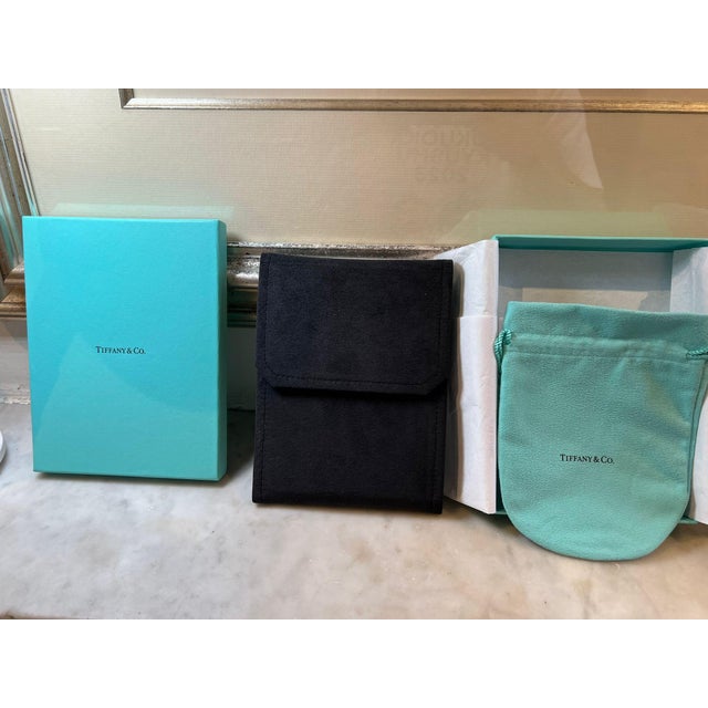 Tiffany & Co. Sterling Silver Pearl and Black Onyx Necklace and Earrings Set 12.92g For Sale - Image 12 of 13