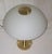 Vintage Table Lamp with Brass-Colored Metal Frame and Frosted Glass Shade from Wofi Leuchten, 2000s For Sale - Image 6 of 8