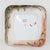 Hand-Painted Porcelain Square Dish With Swallows & Floral Motif For Sale - Image 4 of 8
