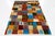 Modern Abstract Baluch Style Wool Rug - Vibrantly Colored Patchwork Checkerboard For Sale In New York - Image 6 of 11