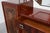 Brown Art Deco Marquetry Cabinet with Wrought Iron Mirror Crest, Belgium, 1920s For Sale - Image 8 of 17