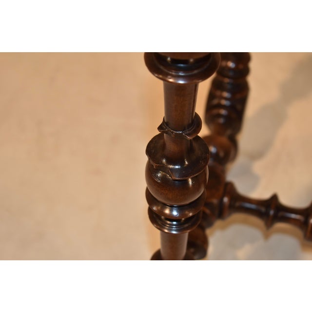 Brown 18th Century Louis XV Walnut Side Table From France For Sale - Image 8 of 12