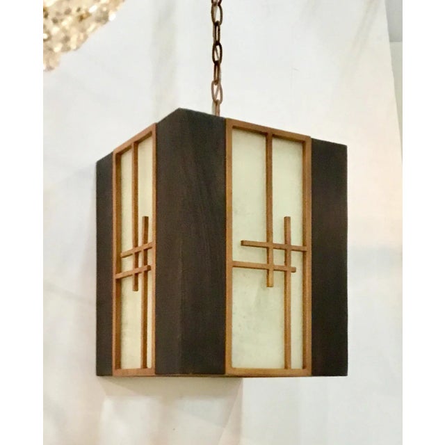 Currey & Co. Asian Modern Kiyamacki Lantern For Sale In Atlanta - Image 6 of 6