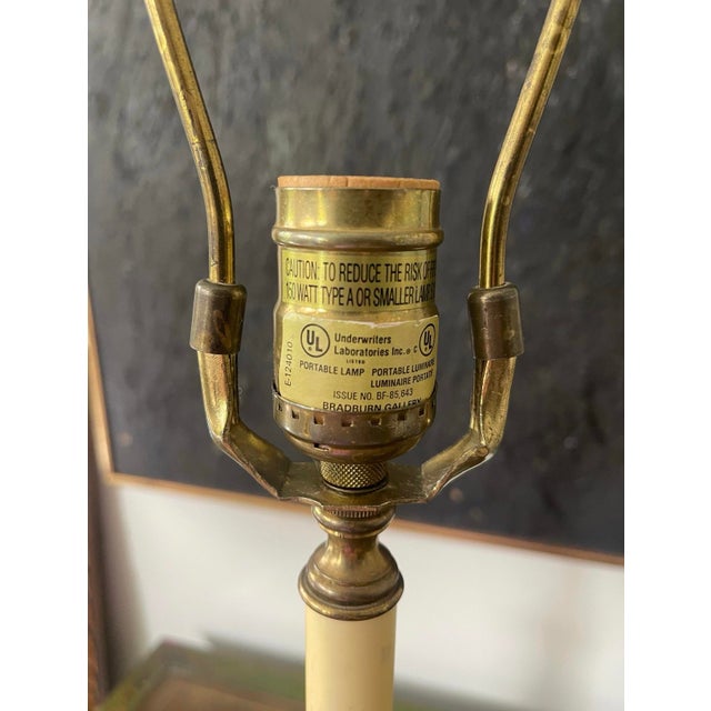 Early 20th Century Pair of Vintage Bradburn Gallery Black Chinoiserie Buffet Lamps For Sale - Image 9 of 10