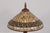 Traditional 1990s Quoizel Tiffany Greek Key Leaded Glass Table Lamp For Sale - Image 3 of 18