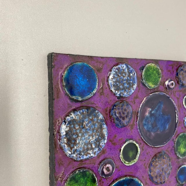 Fat Lava Ceramic Urania Wall Plate Element from Ceramano, Germany, 1970 For Sale - Image 3 of 18