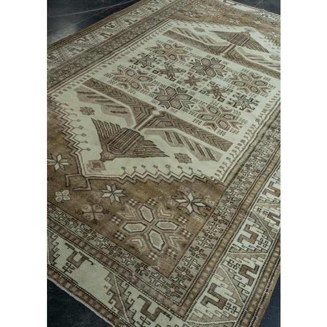 Brown Turkish Vintage Rug 6'3" x 9'11" #20781 For Sale - Image 8 of 8