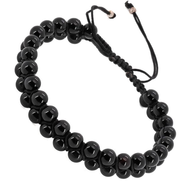 Black Onyx Men's Self Control Bracelet For Sale - Image 4 of 6