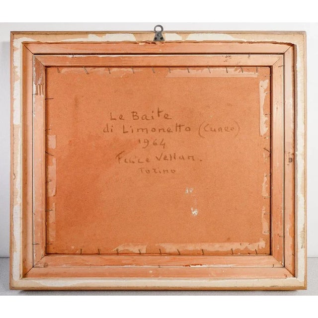 Felice Vellan, Landscape, 1964, Oil Painting, Framed For Sale - Image 7 of 9