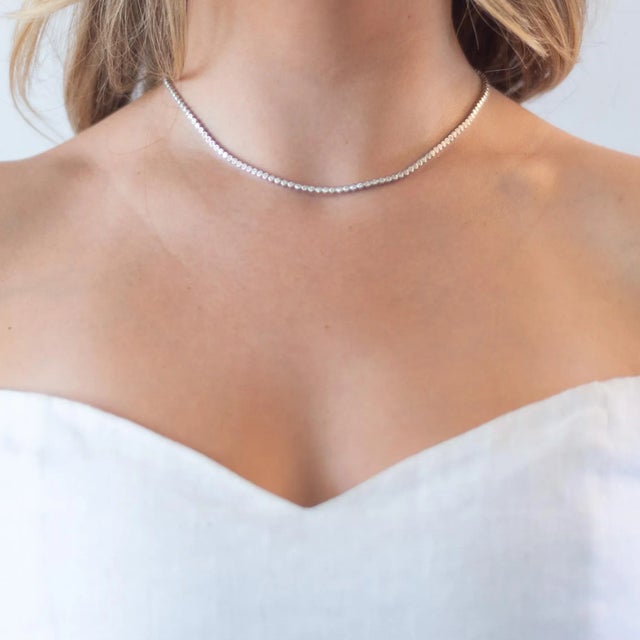 This is part of Chairish’s Fine Jewelry assortment. This is the tennis necklace for EVERY ONE EVERY DAY. We sleep in ours....