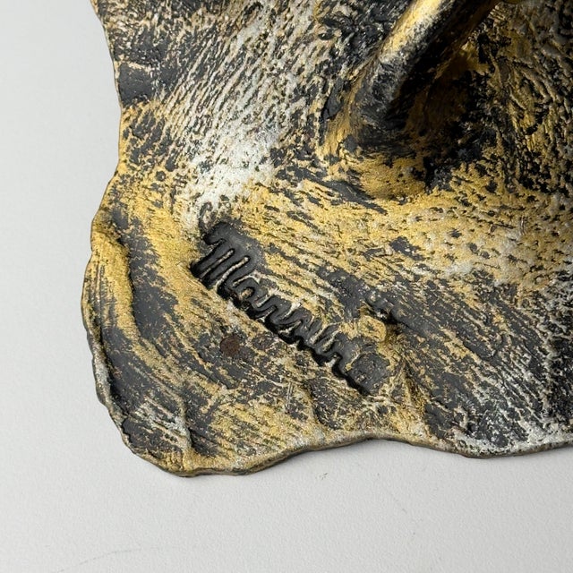 Vintage Italian Brutalist Metal Wall Lamp by Salvino Marsura, 1970s For Sale - Image 18 of 18