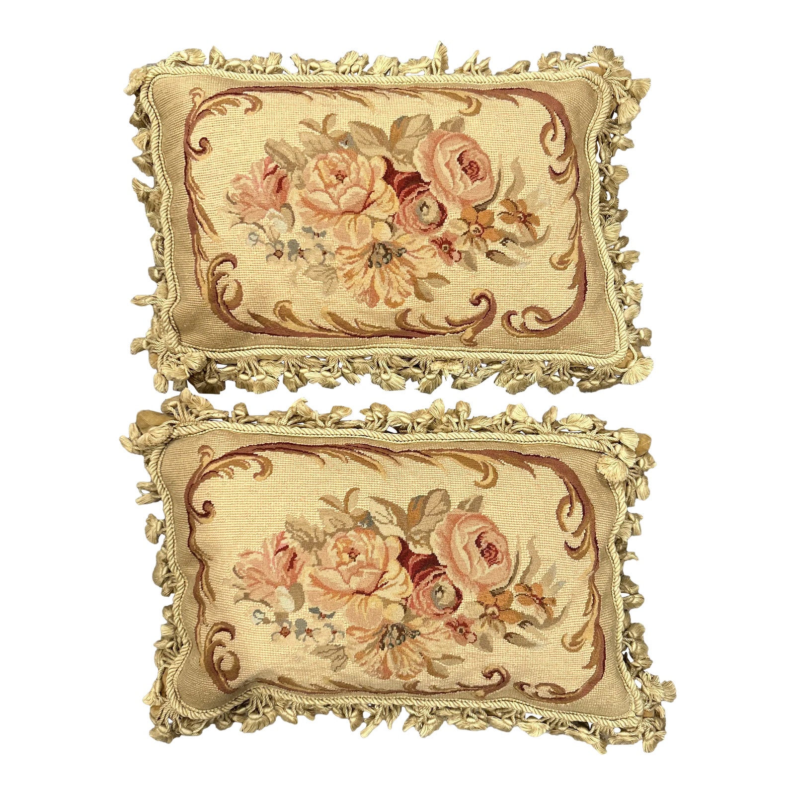 Vintage Tapestry Pillows Set of 2 Chairish