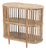 Mid-Century Modern Style Two-Tier Wood Console Table For Sale