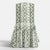 Spritely Home Ruffle Camel Back Dining Chair in Linny Ikat Sage For Sale - Image 4 of 7