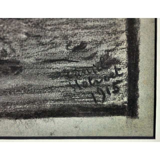 Leopold Halvoet, World War 1 Ww1 Trench Art, Belgian Soldier, Arras, France, 1915, Charcoal & Paper, Framed For Sale - Image 3 of 18