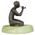 Art Deco 1930s Nude Art Deco Smoking Flapper Slag Glass Ashtray by Houzex For Sale - Image 3 of 7