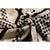 Ivory Black & Ivory Geometric Silk Velvet Pillow 20x20 | Handmade Designer Cushion For Sale - Image 8 of 8
