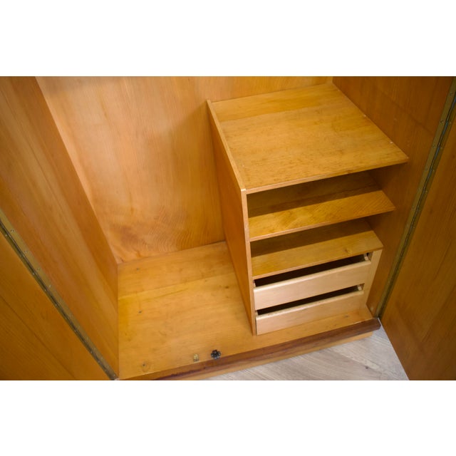 Brown Mid-Century Modern Teak Wardrobe from Uniflex, 1960s For Sale - Image 8 of 12