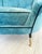 Blue Curved Velvet Sofa, 1950s For Sale - Image 8 of 15