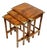 Regency English Military Campaign Nesting Tables in Mahogany, 1940s, Set of 3 For Sale