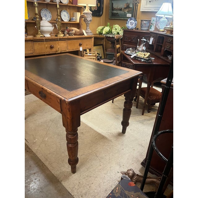 Early 20th Century English Oak Top Desk For Sale In Dallas - Image 6 of 6