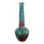 Vintage Tall Ceramic Glazed Ribbed Vase For Sale