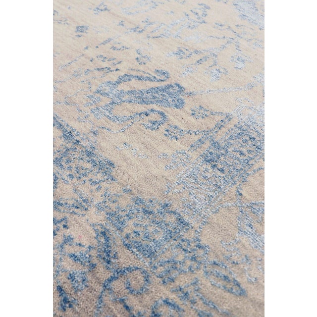 Transitional Pasargad Home Transitional Silver Area Rug, 6' 1'' X 9' 1'' For Sale - Image 3 of 6