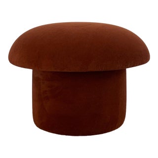 Burnt Orange Mushroom Ottoman For Sale