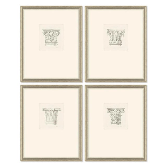 Colonna I, II, III & IV Framed Art Prints - Set of 4 by David Phoenix For Sale In Tampa - Image 6 of 6