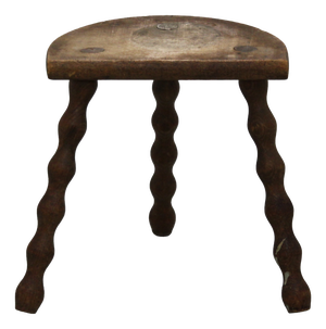 Small Wooden Stool, 1950s
