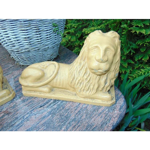 Art Deco Ceramic Lion Figure For Sale - Image 3 of 8